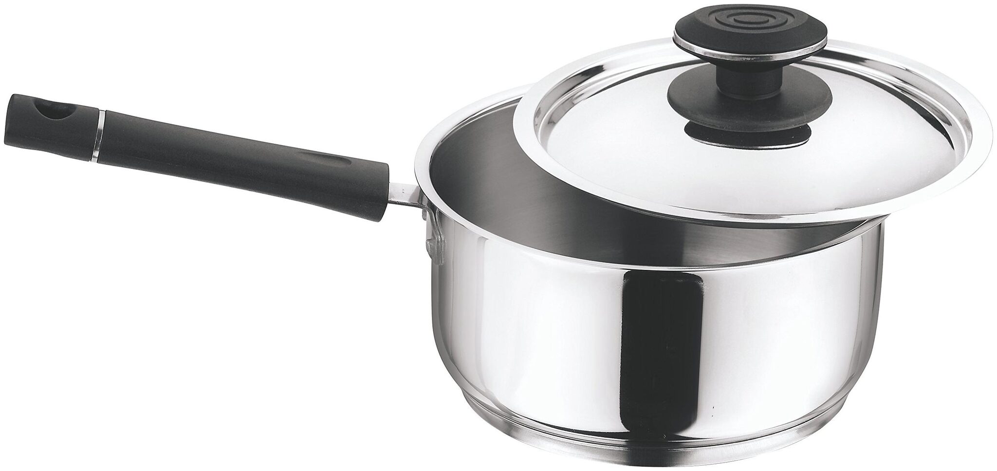 Buy Vinod Cookware 2 L With Lid Sauce Pan Induction Bottom ( Aluminium , Set of 2 ) Online at