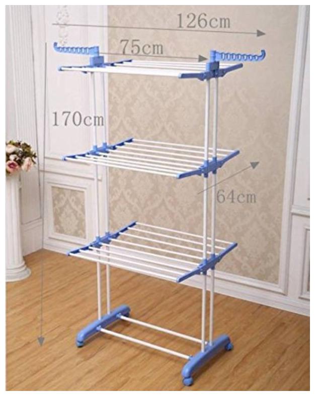 

TNC Carbon steel Floor Cloth Dryer ( Blue Maximum Load upto 8kg kg )