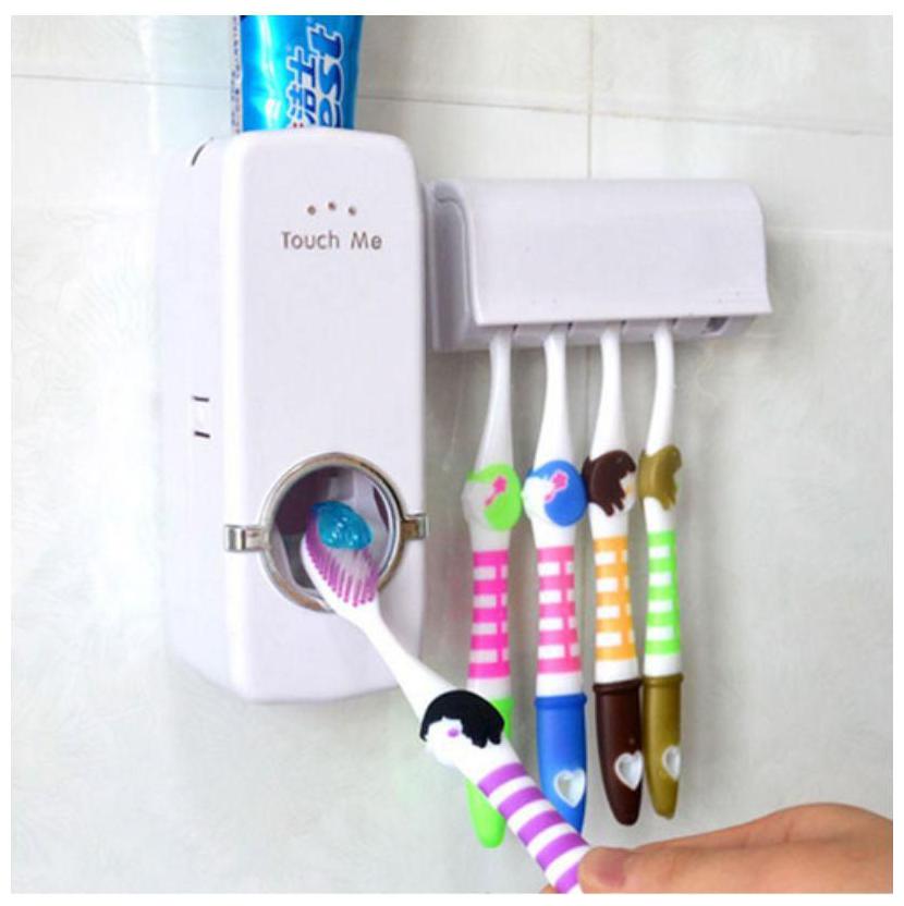 

Toothpaste dispenser Brush Holder (Pack Of 1)