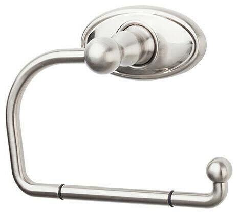 

Top Knobs ED4C Nickel Edwardian Bath Tissue Hook Oval Backplate