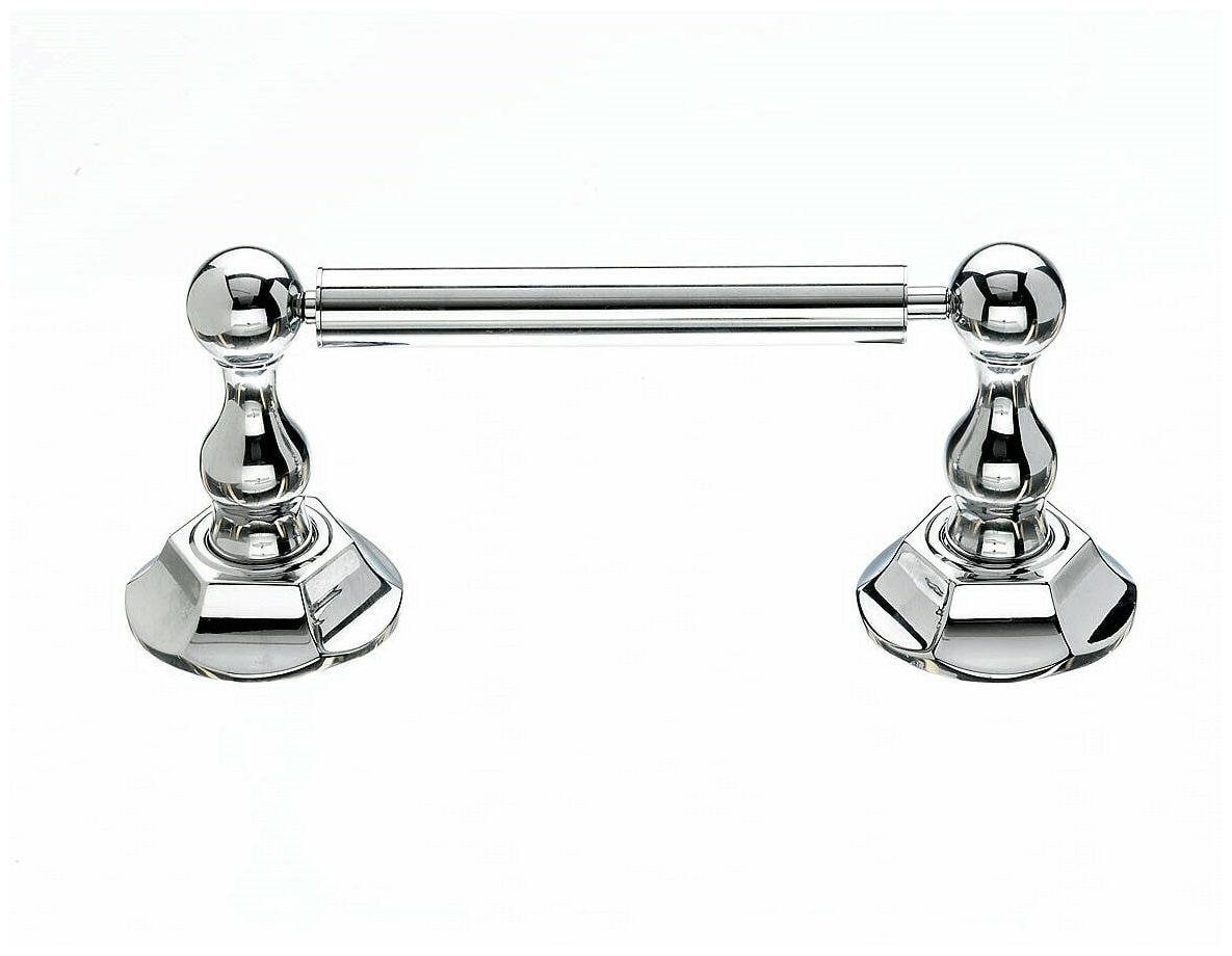 

Top Knobs ED3B Chrome Edwardian Bath Toilet Paper Holder Hex Backplate