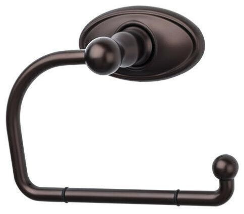 

Top Knobs ED4C Bronze Edwardian Bath Tissue Hook Oval Backplate