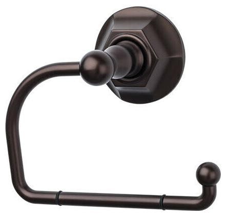 

Top Knobs ED4B Bronze Edwardian Bath Tissue Hook Hex Backplate