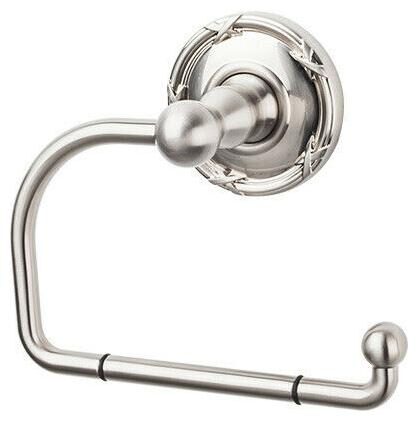 

Top Knobs ED4E Nickel Edwardian Bath Tissue Hook Ribbon Backplate