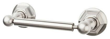 

Top Knobs ED3B Nickel Edwardian Bath Toilet Paper Holder Hex Backplate
