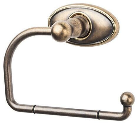 

Top Knobs ED4C Bronze Edwardian Bath Tissue Hook Oval Backplate