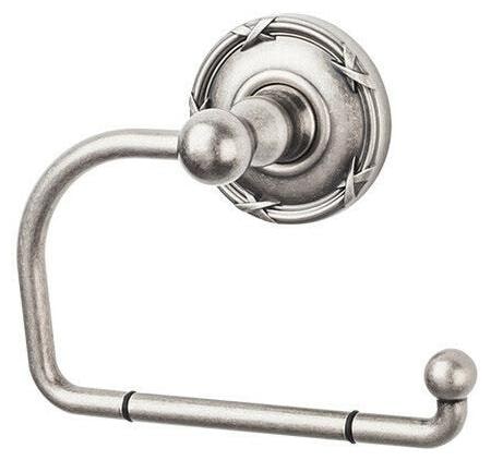 

Top Knobs ED4E Pewter Edwardian Bath Tissue Hook Ribbon Backplate