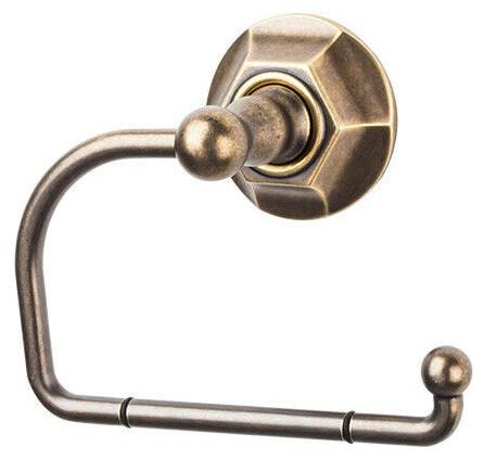 

Top Knobs ED4B Bronze Edwardian Bath Tissue Hook Hex Backplate