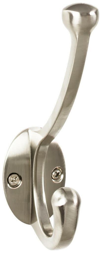 

Top Knobs TK1064 Bergen Wall Mounted Double Robe Hook - Nickel