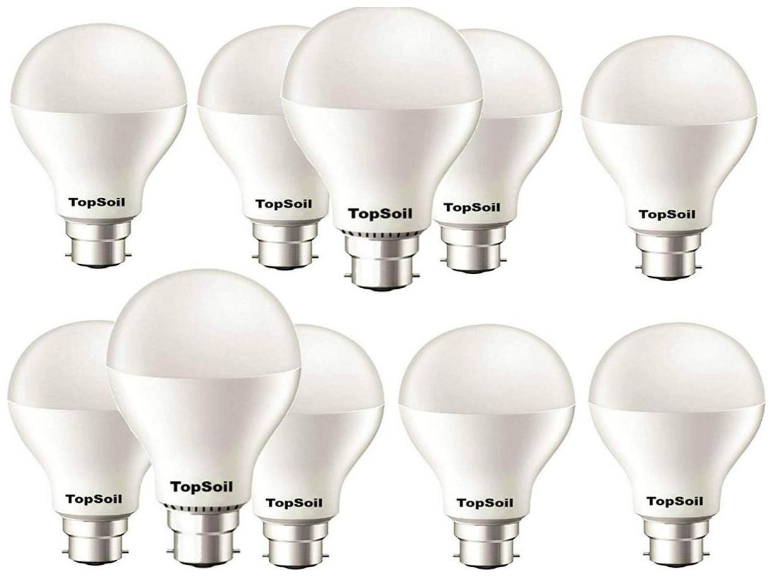 

TopSoil 9 W B22 LED Bulb (Pack of 10)