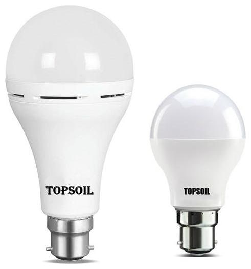 

Topsoil Rechargeable Inverter Emergency Led Bulb Pack Of One Inverter Led Bulb And One Normal 9 Watt Led Bulb