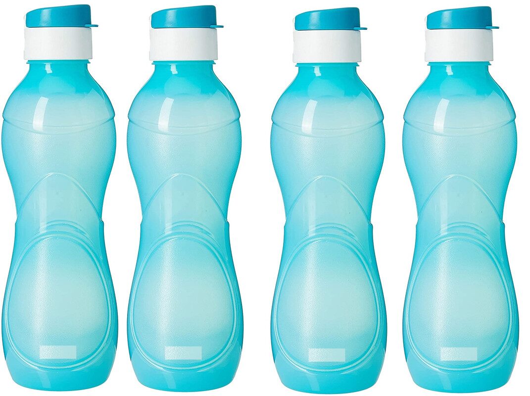 

total solution Plastic Blue Water Bottle ( 500 ml Set of 4 )