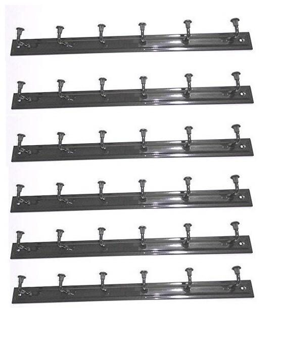 

total solution 6 pcs 6 pin brown clothing hanger set of 6