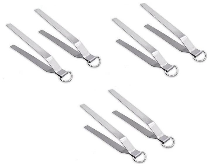 

Total Solution 6 pcs Stainless Steel Roti Chimta