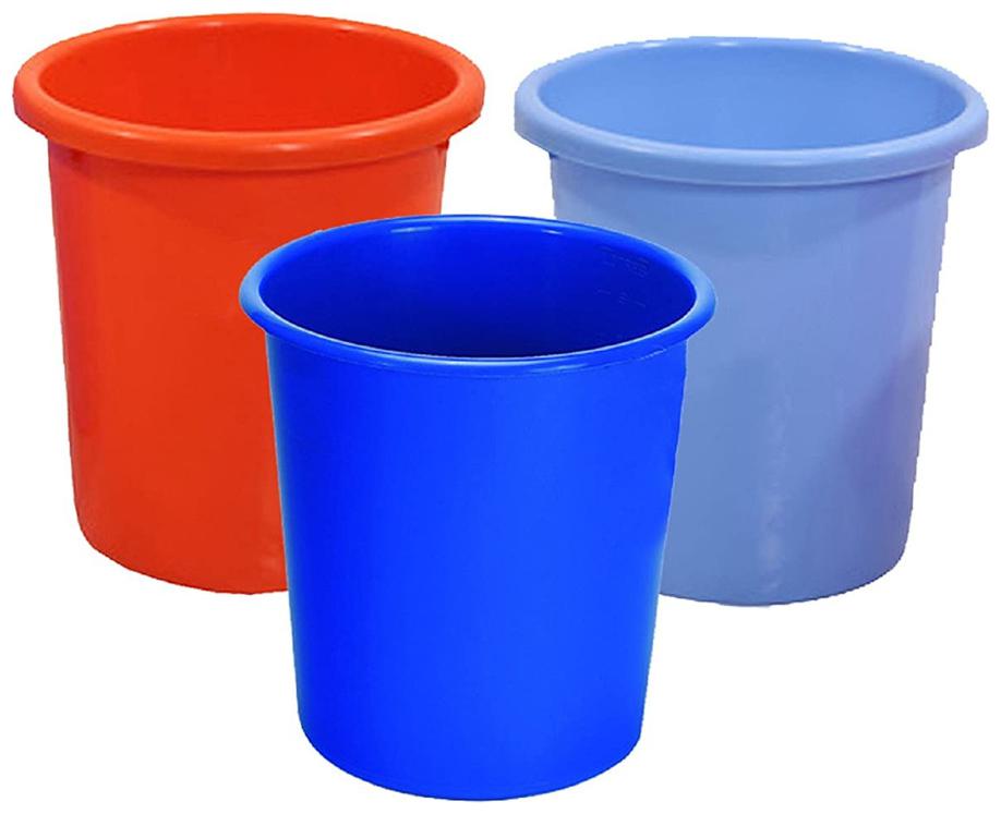 

Total Solution Plastic 3 liter Dustbin (Set of 3)