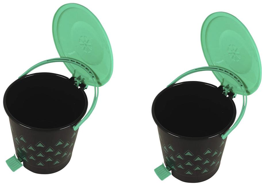 

Total Solution Plastic 7 liter Dustbin (Set of 2)
