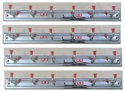 

total solution 4 pcs 6 pin stainless steel clothing hanger set of 4