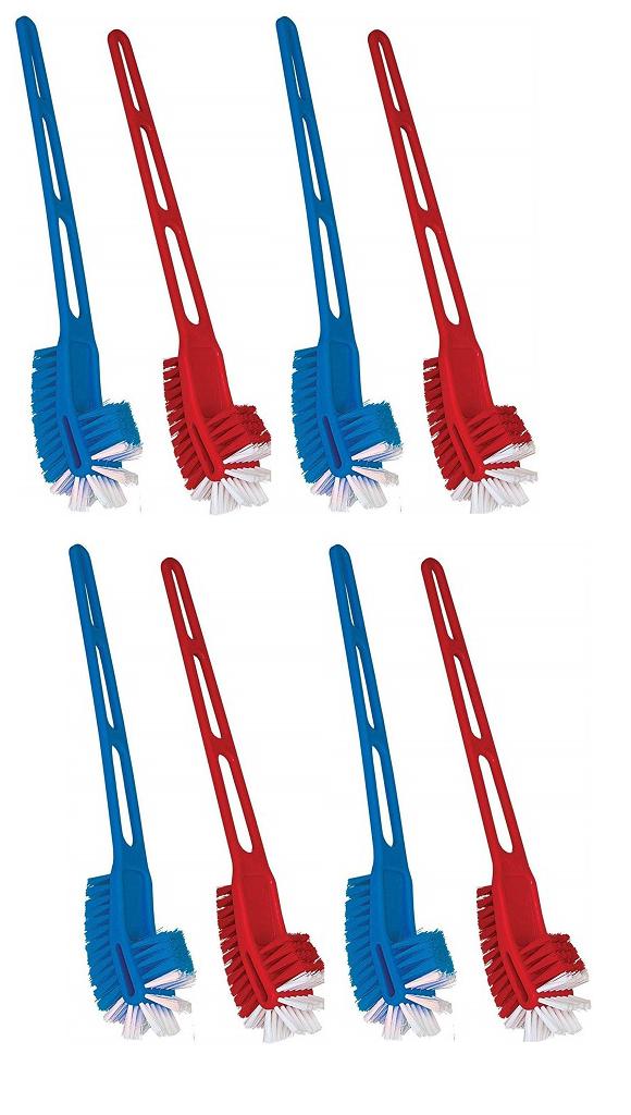 

Total Solution 8pcs Plastic Double Side Toilet Cleaning Brush
