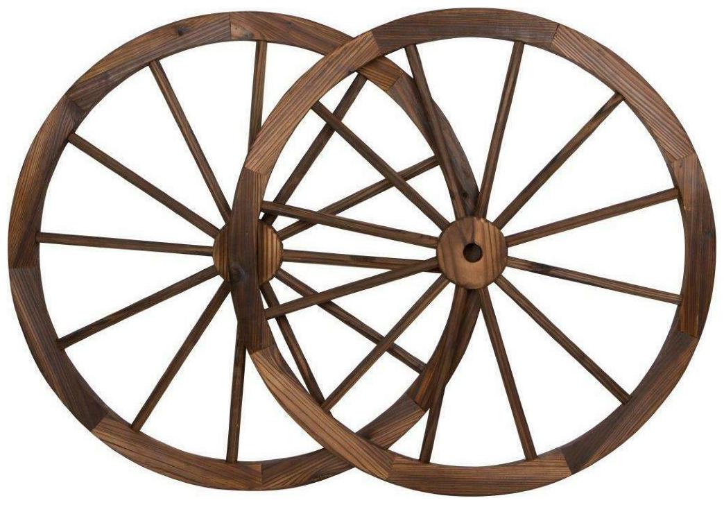 

Trademark Innovations Vintage-style Wood 30-inch Diameter Brown
