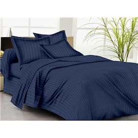 Trance Home Linen Products Online At Trance Home Linen Single Duvet Cover Self Satin 200 Tc Dark Blue And 1 Pillow