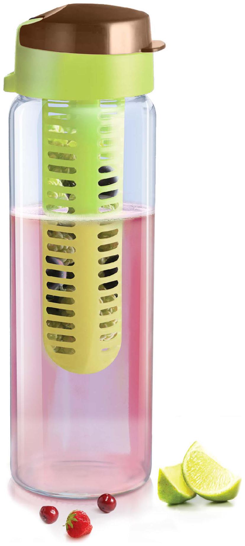 

Treo Immuno bottle 750 Glass Green Water Bottle ( 750 ml Set of 1 )