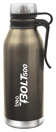 

Treo Black Thermosteel bottles ( 500 ml Set of 1 )
