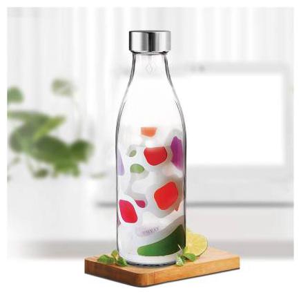 

Treo Glass Transparent Water Bottle ( 1000 ml Set of 1 )