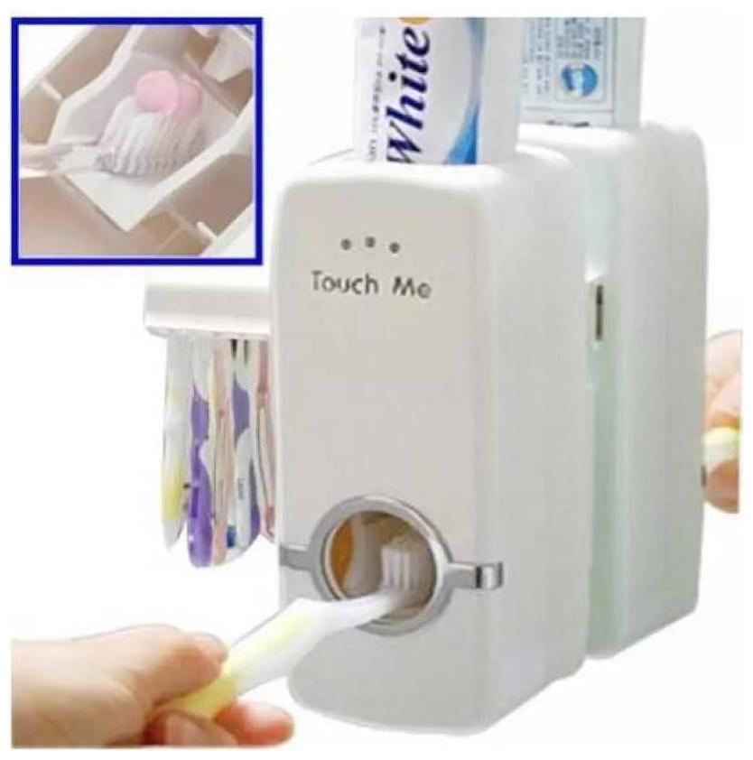 

TRIANGLE ANT Bathroom Accessories Set Tooth Brush Holder Automatic Toothpaste Dispenser Holder Toothbrush Wall Mount Rack Bathroom Tools Set (Toothpaste Dispenser)