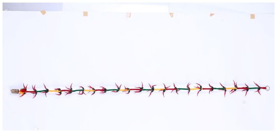 

Tribes India Pipe chilli full line long multi colour door hanging