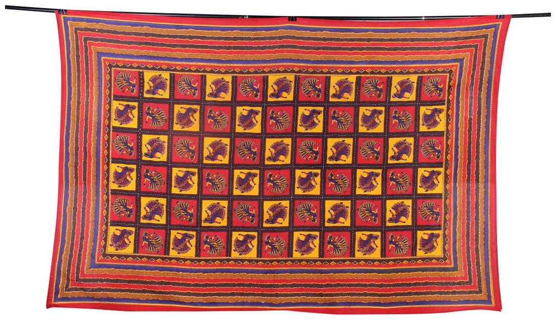 

Tribes India Bed Sheet Single multicolour