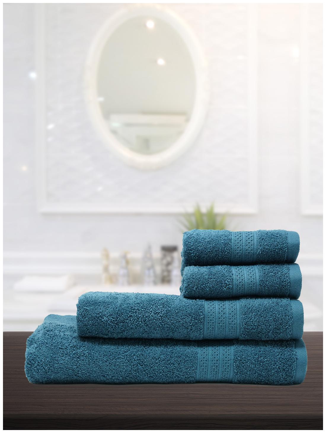 

Trident 425 GSM Cotton Bath Towel ( 4 Pieces Blue )