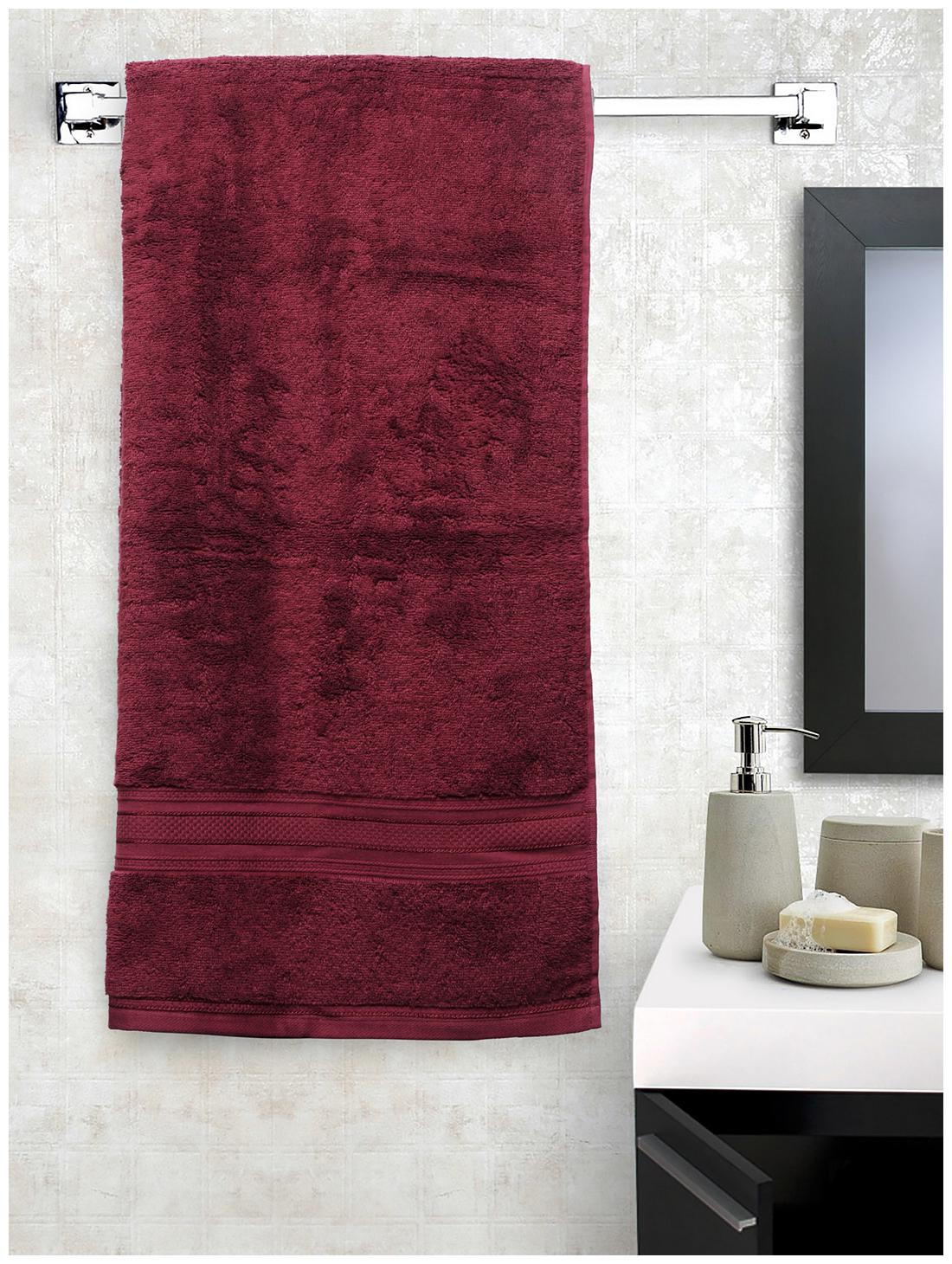 

Trident 525 GSM Cotton Bath Towel ( 1 Piece Maroon )