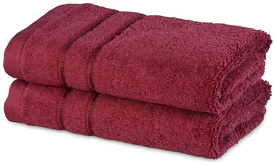 

Trident 600 GSM Cotton Hand towel ( 2 pieces Red )