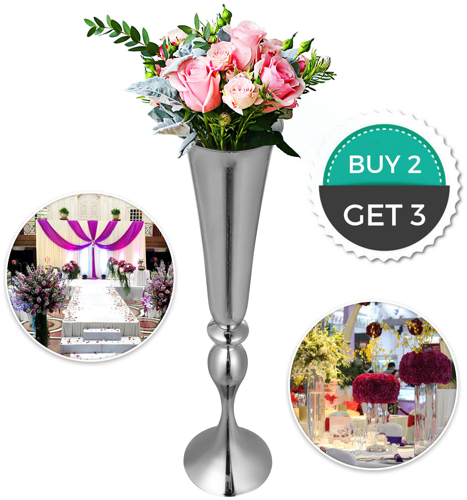 

Metal Wedding Flower Table Decor Candle Holder Vase Centerpiece Stand Birthday