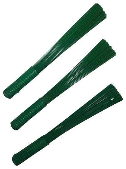 

TSP Plastic Hard Bristle Green Broom For Wet or Dry Bathroom Home Floor Cleaning