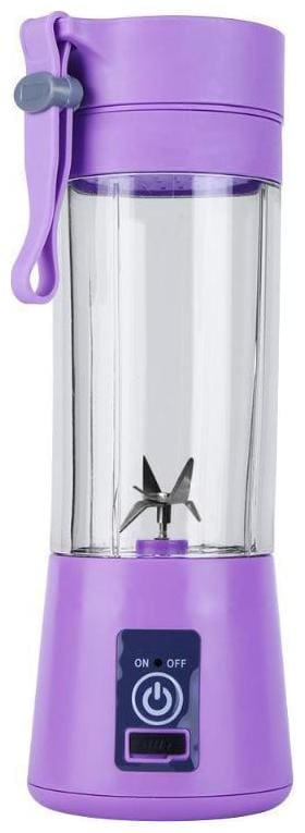 TSV Plastic Portable and Rechargeable Battery Juicer Blender, 380 ml Bottle with USB Cable