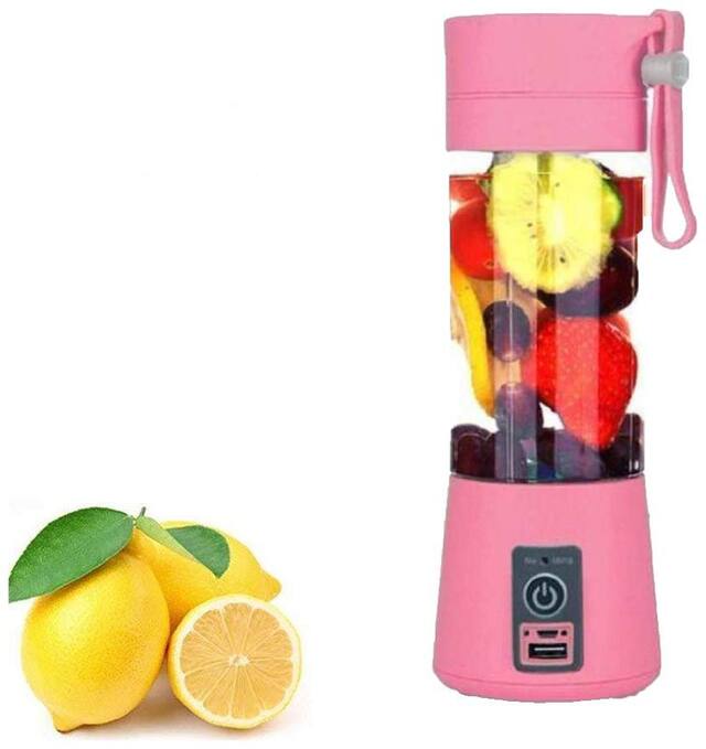 TSV Plastic Portable USB Electric juicer BlenderPink