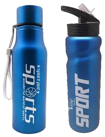 

Tuelip Stainless Steel Blue Water Bottle ( 750 ml Set of 2 )