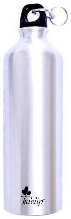 

Tuelip Aluminium Silver Water Bottle ( 750 ml Set of 1 )
