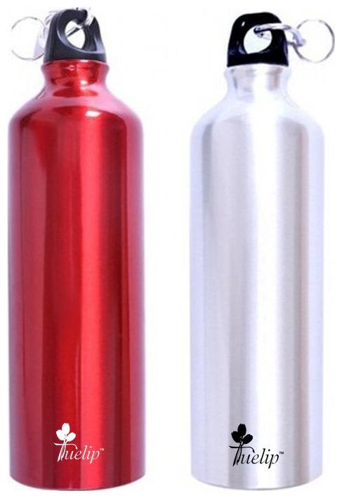 

Tuelip Aluminium Assorted Water Bottle ( 750 ml Set of 2 )