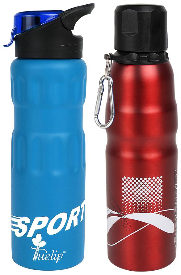 

Tuelip Stainless Steel Assorted Water Bottle ( 750 ml Set of 2 )