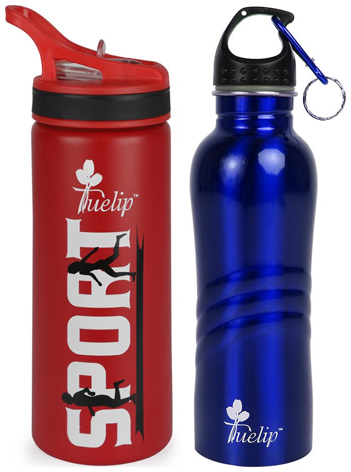 

Tuelip Stainless Steel Assorted Water Bottle ( 750 ml Set of 2 )