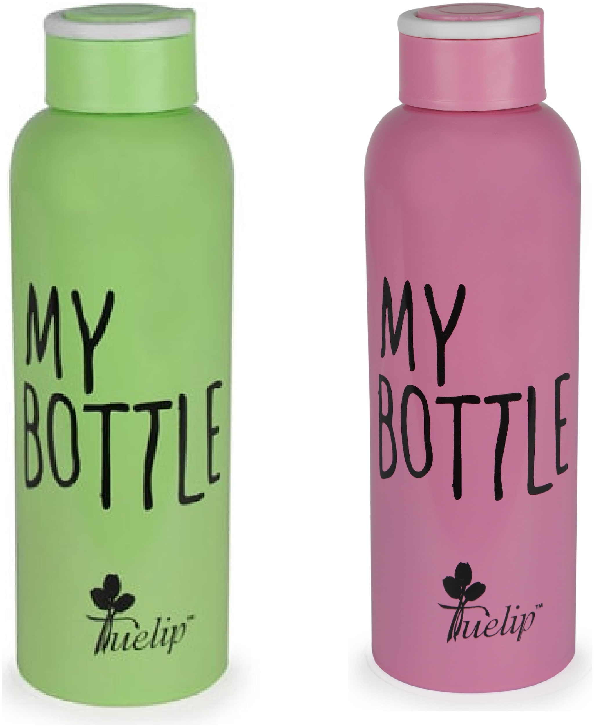

Tuelip Stainless Steel Green Water Bottle ( 650 ml Set of 2 )