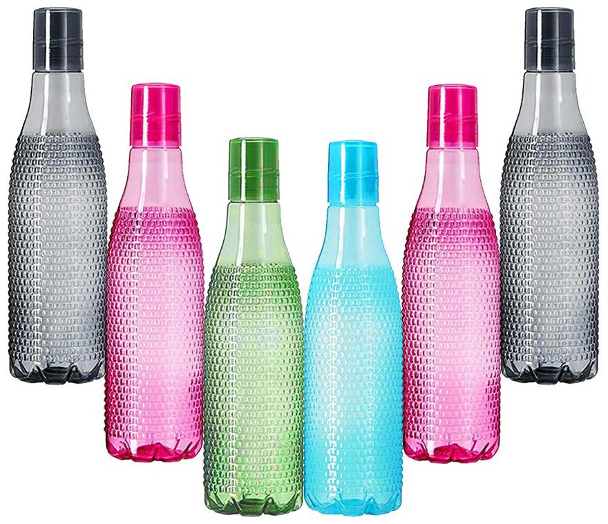 

Tuelip GP-Plastic-Reebok-Set-6 Plastic Multi Water Bottle ( 1000 ml Set of 6 )