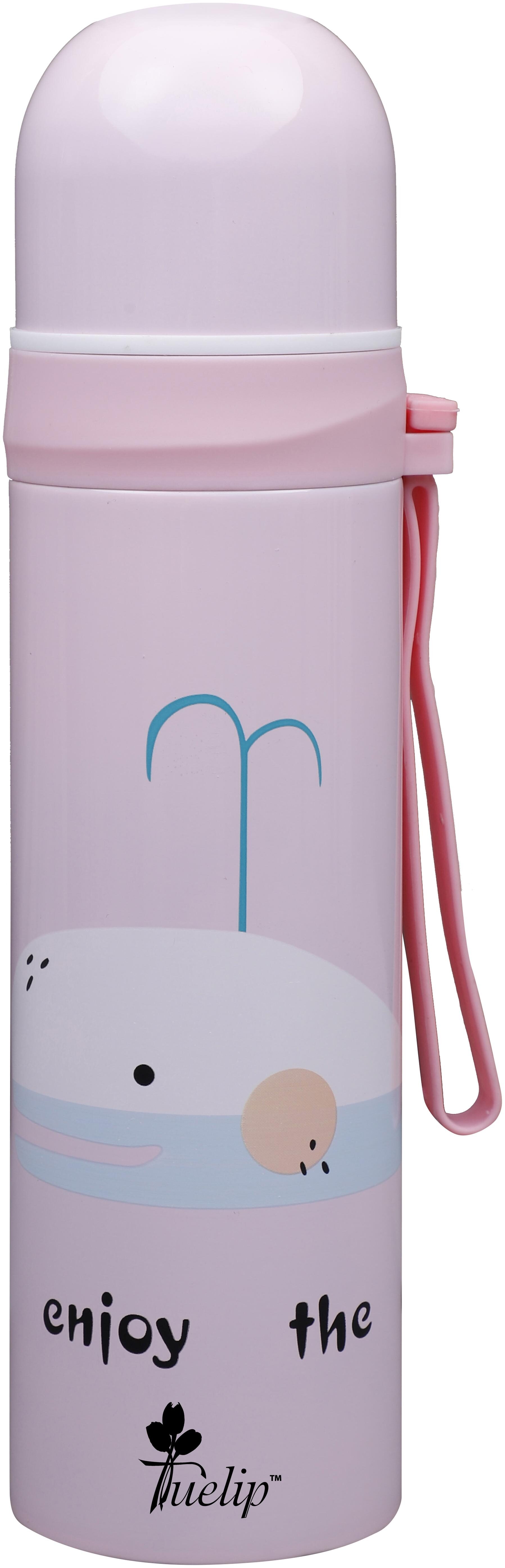 

Tuelip Pink Thermosteel flask ( 500 ml Set of 1 )