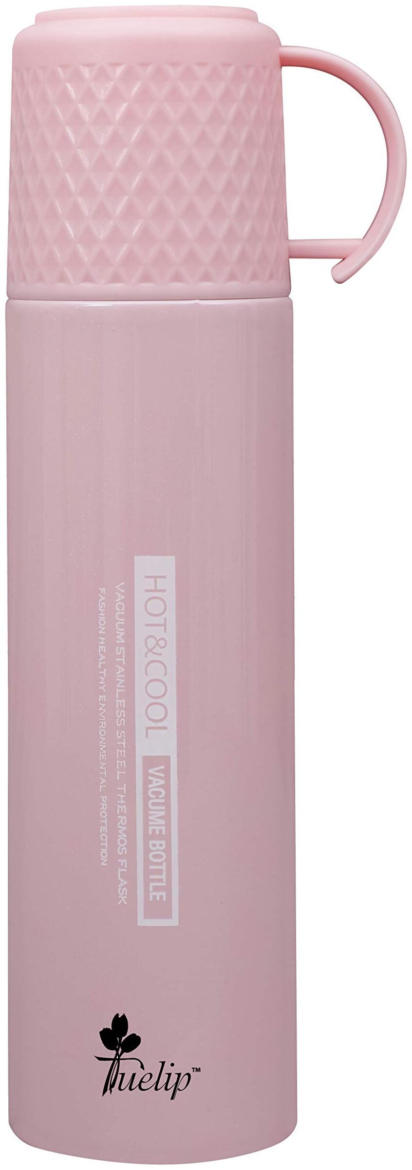 

Tuelip Pink Thermosteel flask ( 500 ml Set of 1 )