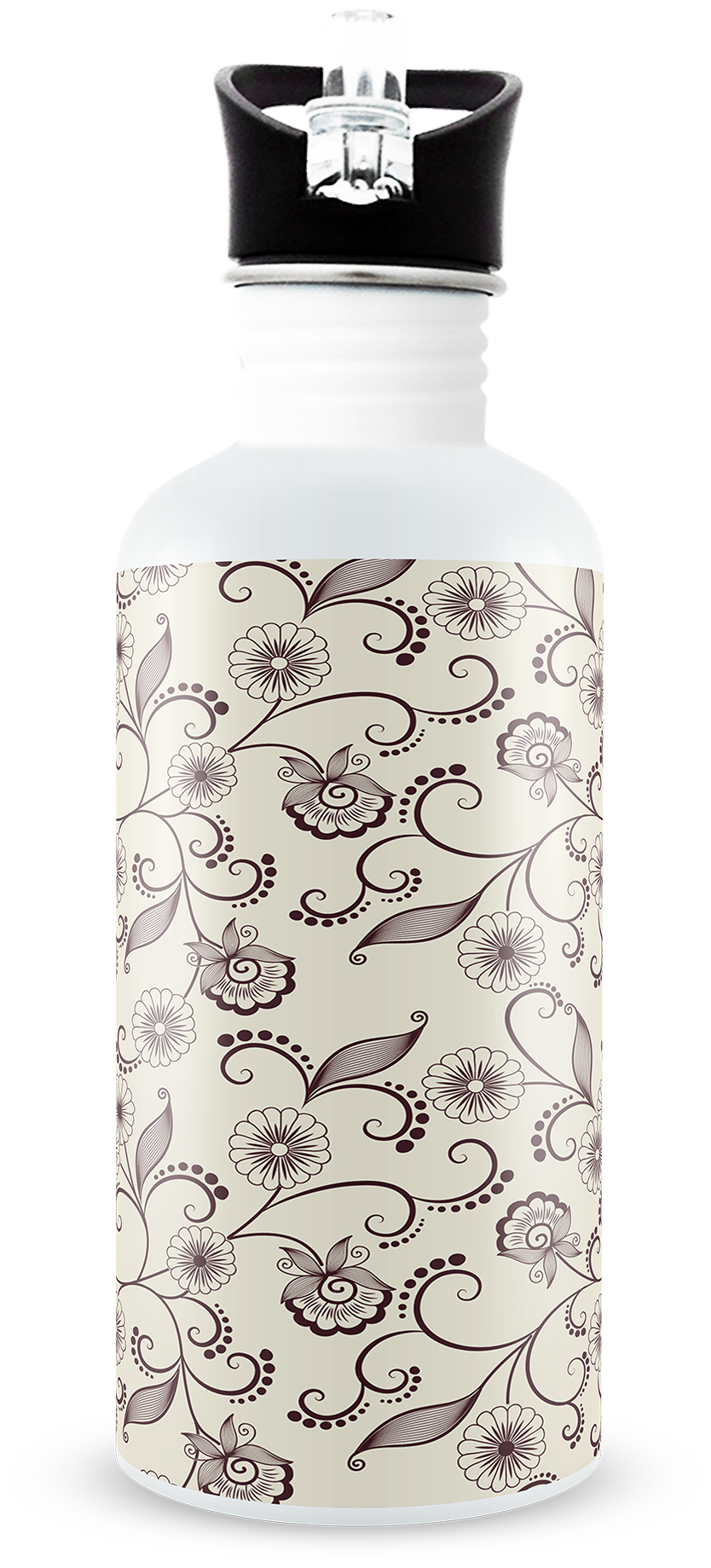 

Tuelip Aluminium White Water Bottle ( 750 ml Set of 1 )