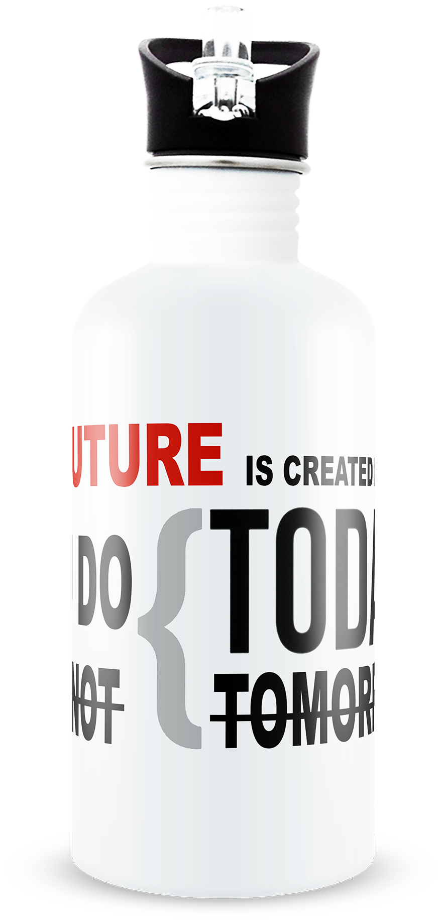 

Tuelip Aluminium White Water Bottle ( 750 ml Set of 1 )