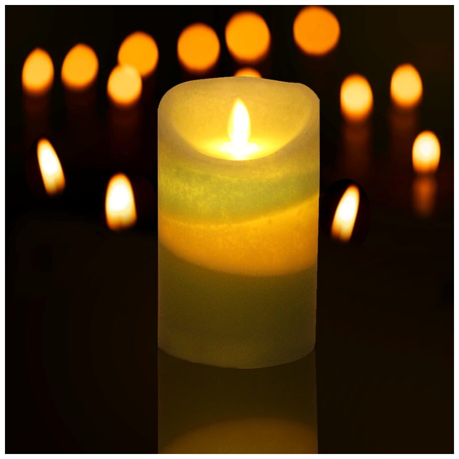 

Tuelip Plastic Green Candle