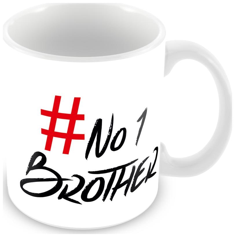 

Tuelip No 1 Brother Printed Mug For Tea And Coffee 350 ml Ceramic Mug